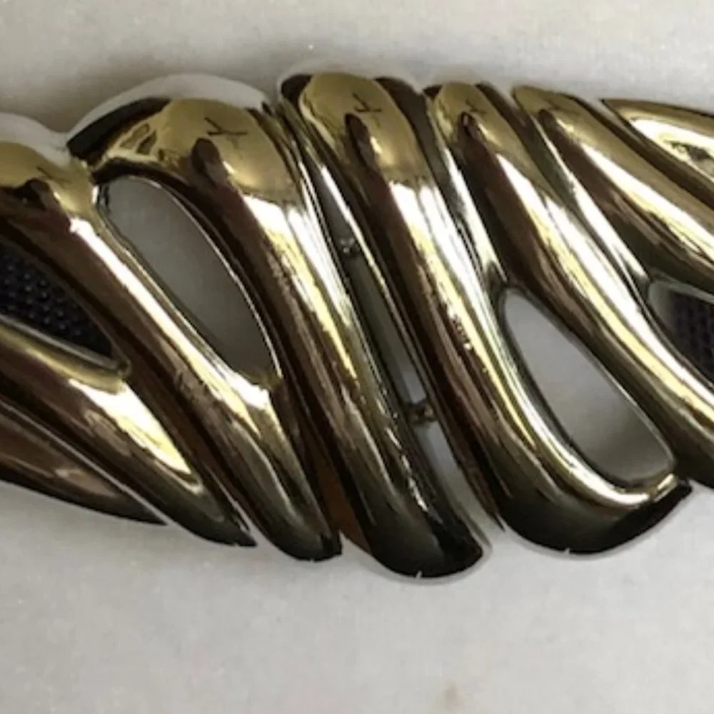 DOTTY SMITH Vintage Silver Belt Buckle & Interchangeable Purple Belt Strip